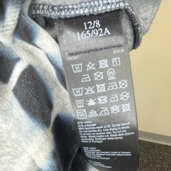 All Saints Raffi Velvet Teddy Bodysuit in Ink Blue & Grey Marl 8 NWT - Picture 10 of 12